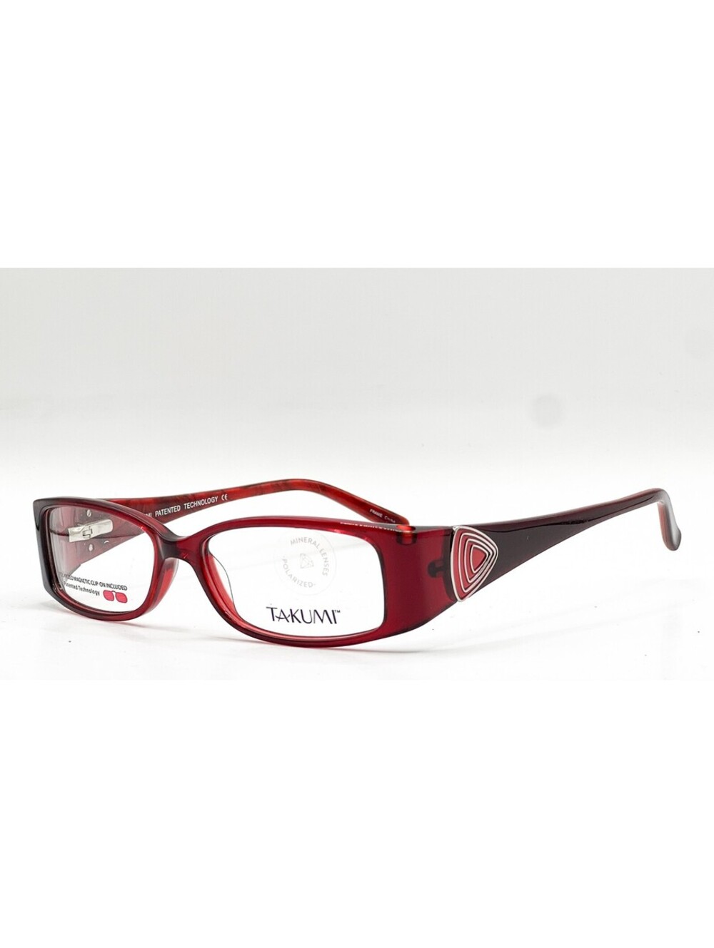 Takumi T9907 30 Clear Cranberry Authentic Eyeglasses 50-14-135